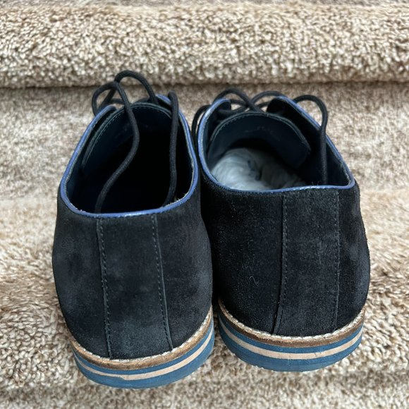 Thomas & Vine Men\'s Navy Lace-up Suede Shoes main image 11